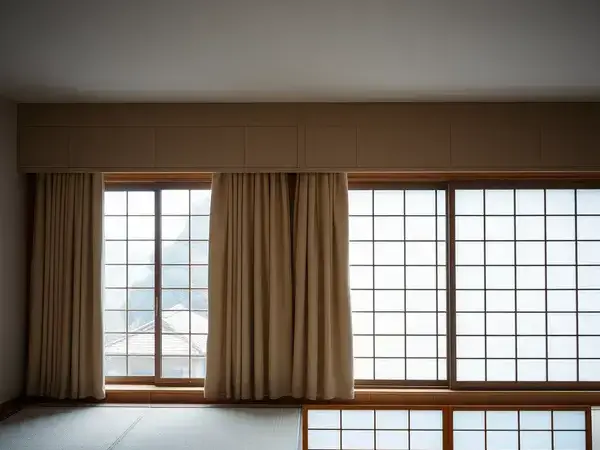 カーテン設置の施工