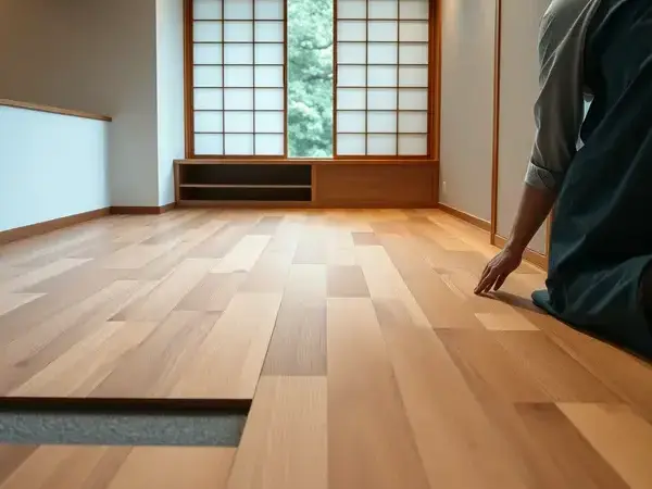 床貼りの施工